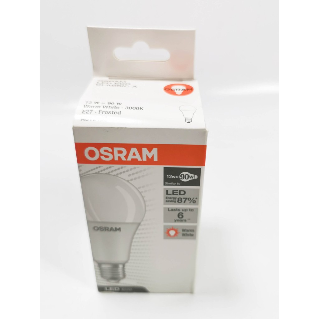 Cahaya KUNING lampu led bulb 12watt OSRAM LECO CLA90 garansi 1 tahun