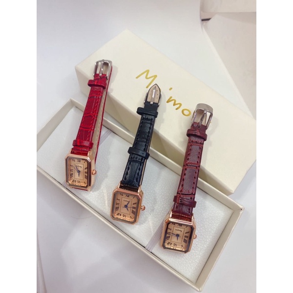 GoGoey Jam Tangan Gaya Korea Strap Pu Leater Analog Quartz Fashion RJ899