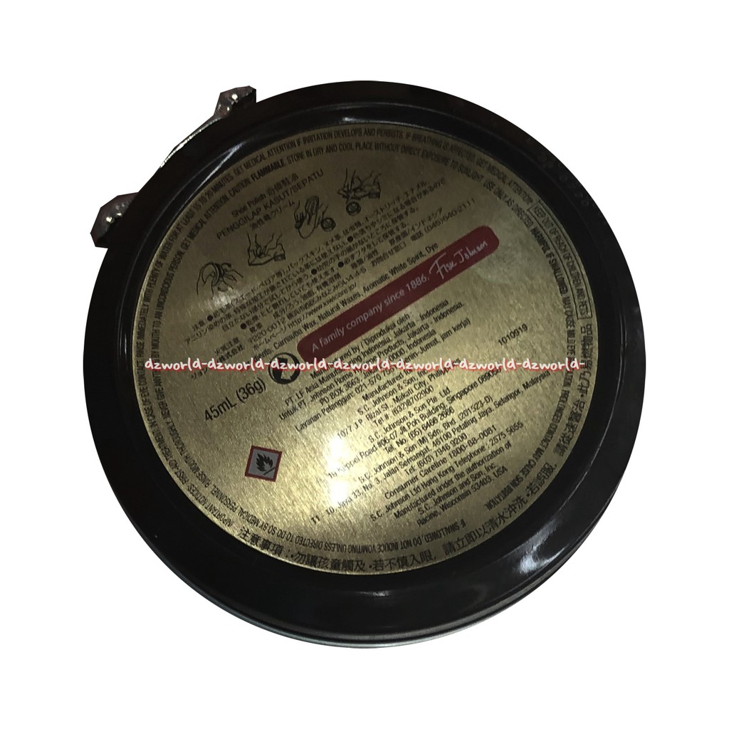 Kiwi Shoe Polish Black Brown 45ml Semir Sepatu Kulit Klasik Hitam Coklat