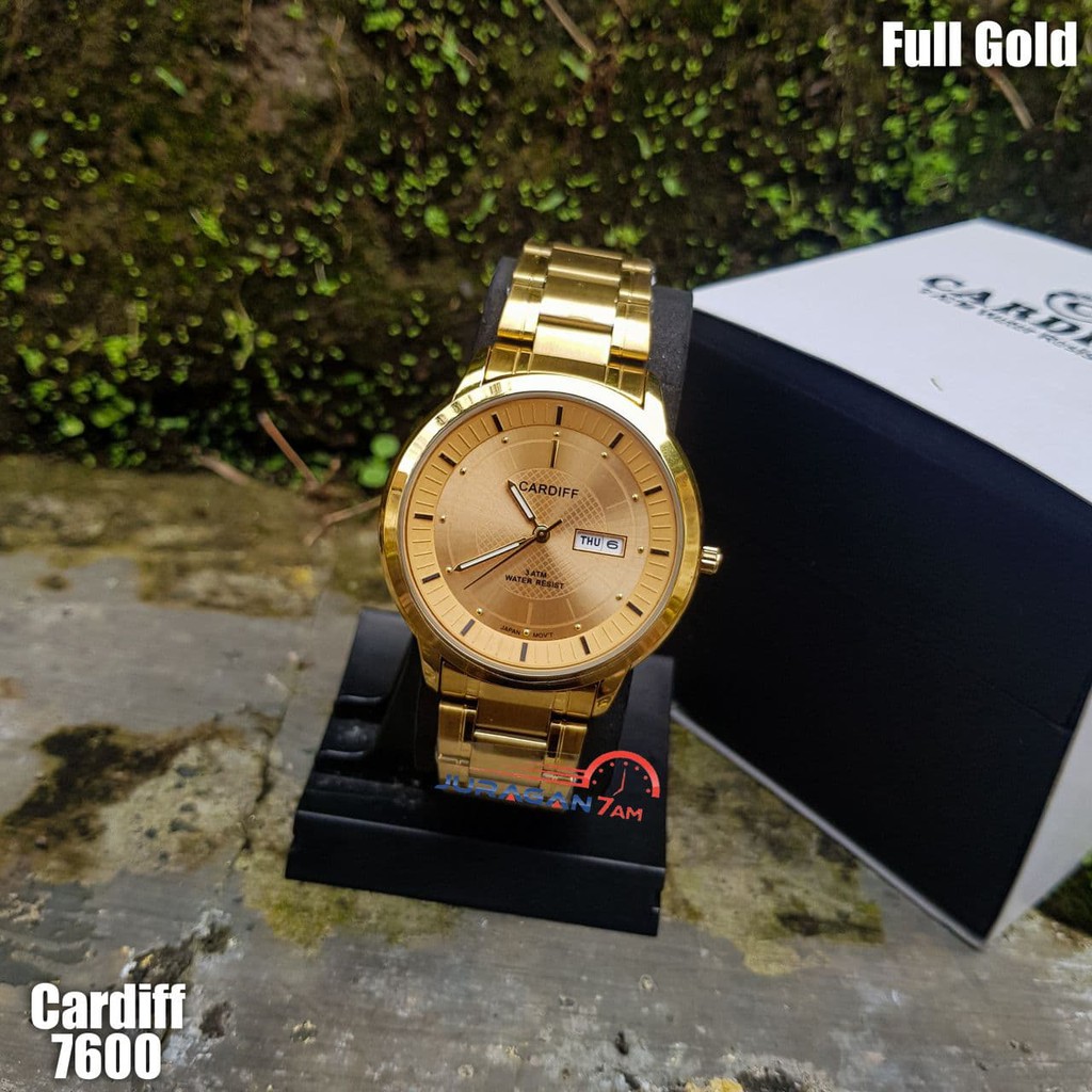 Jam Tangan Pria Cardiff 7600 Analog Original