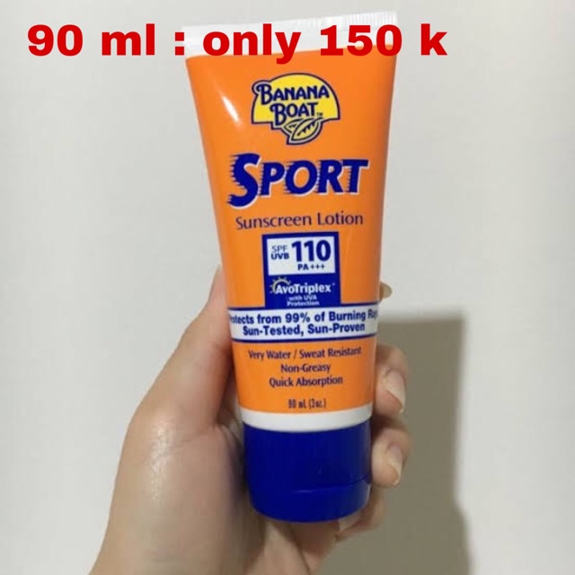 Banana Boat Sport Sunscreen Lotion & Spray spf 110++