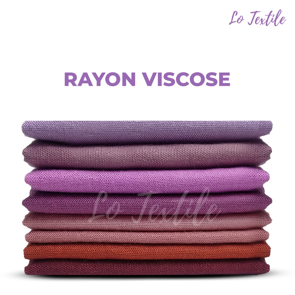 Kain Rayon Polos Viscose/Uniqlo 0.5 Meter - Bahan Katun Cotton