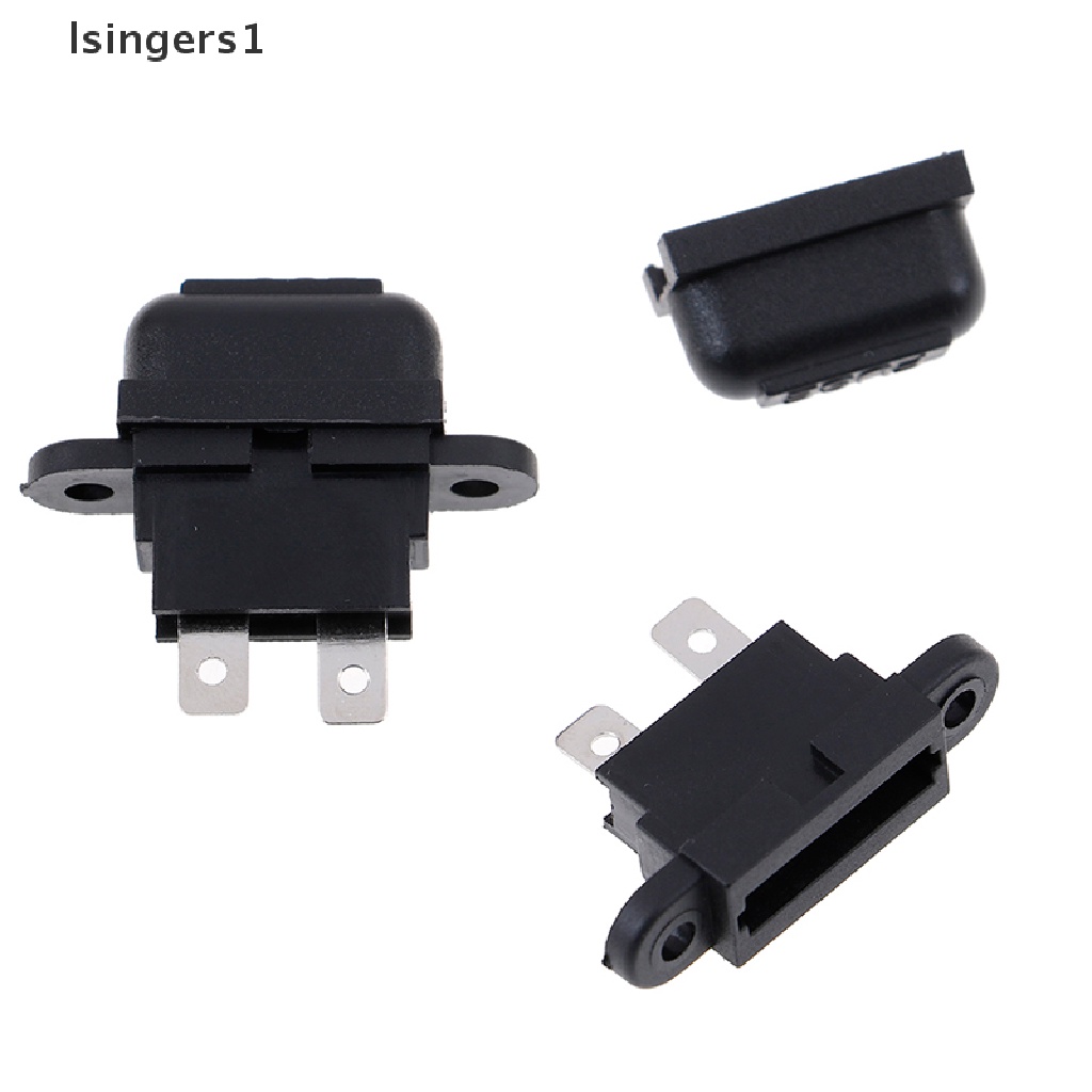 (lsingers1) 5pcs Kotak holder Sekring Gepeng 30A Amp Untuk Mobil / Perahu / Truk