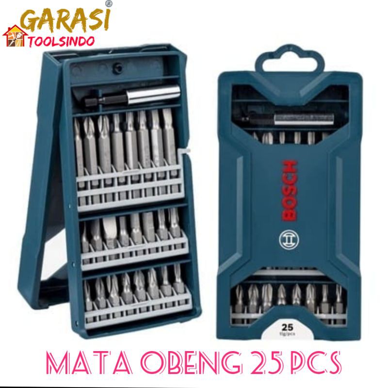 mata obeng set 25 pcs BOSCH x line 25 pcs mata bor obeng screwdriver bit set