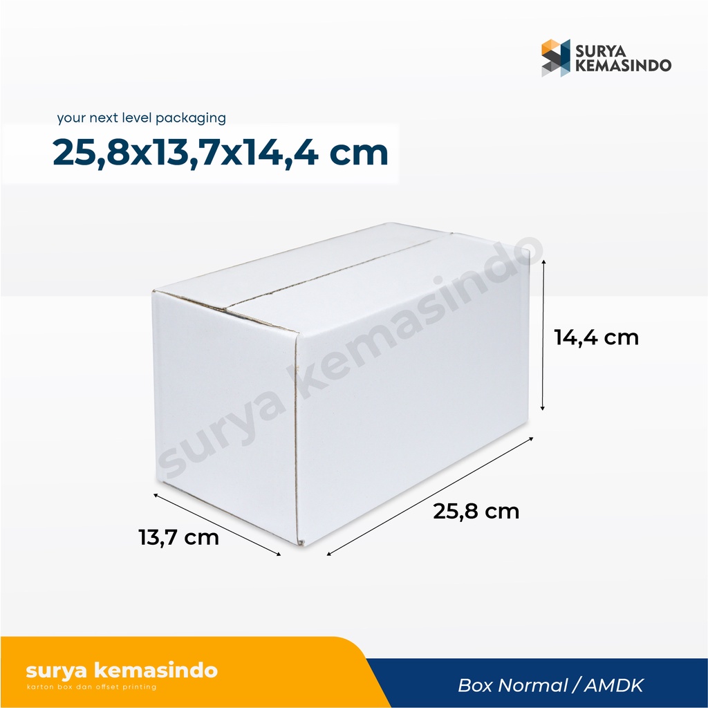 

Box 25,8x13,7x14,4 cm (amdk 24x120ml) Kardus/Karton/Polos/hampers/box normal