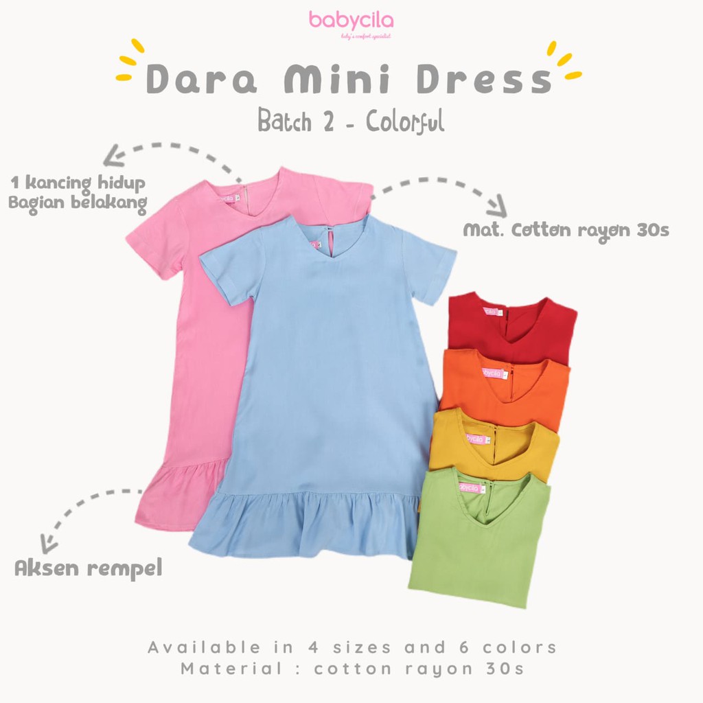 Dress Anak Rayon By baby Cila