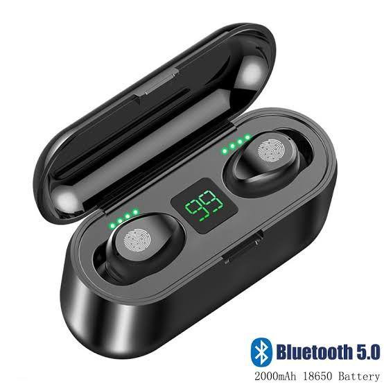 HEADSET BLUETOOTH TWS F9 MINI LED DIGITAL  EARPHONE BLUETOOTH WIRELESS MURAH