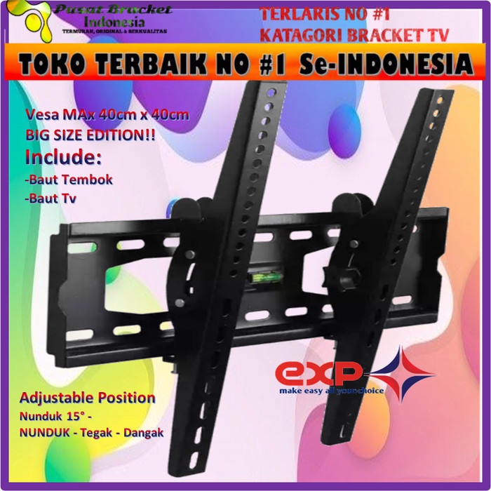 Bracket TV KHUSUS HISENSE 42&quot; s/d 55&quot; waterpass GARANSI 100% COCOK!