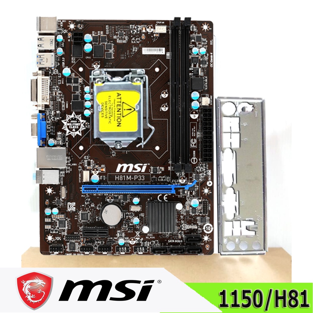 Mobo Intel LGA 1150 H81 ONBOARD ASROK