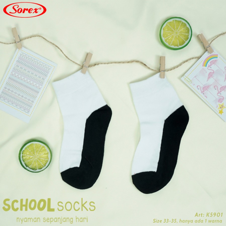 kaos kaki anak sekolah sorex k 5901 5902 5903 5904 5905 uk 23-42