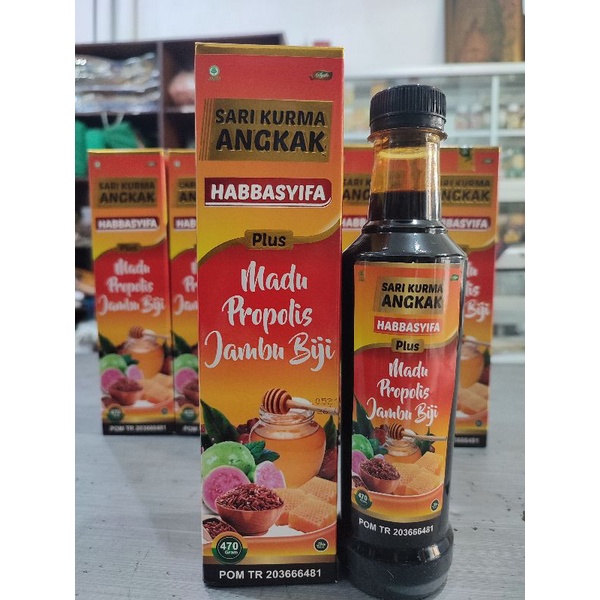 

Sari Kurma Angkak HABBASYIFA Plus Madu Propolis & jambu biji