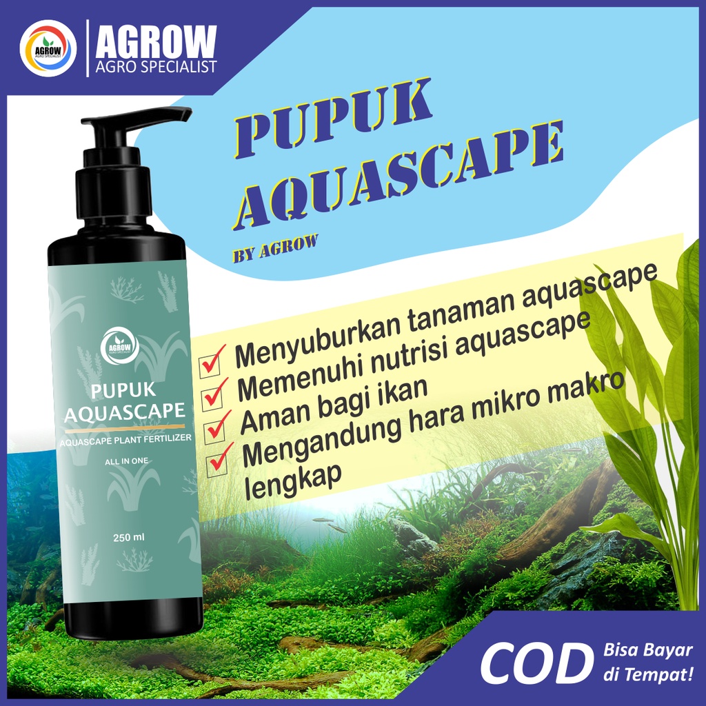 Pupuk Aquascape All In One Pupuk Cair  By Agrow khusus tanaman air Aquascape