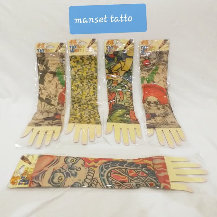 Manset Tangan Tato Arm Sleeve Tatoo Tangan Pria Wanita Motor Lengan