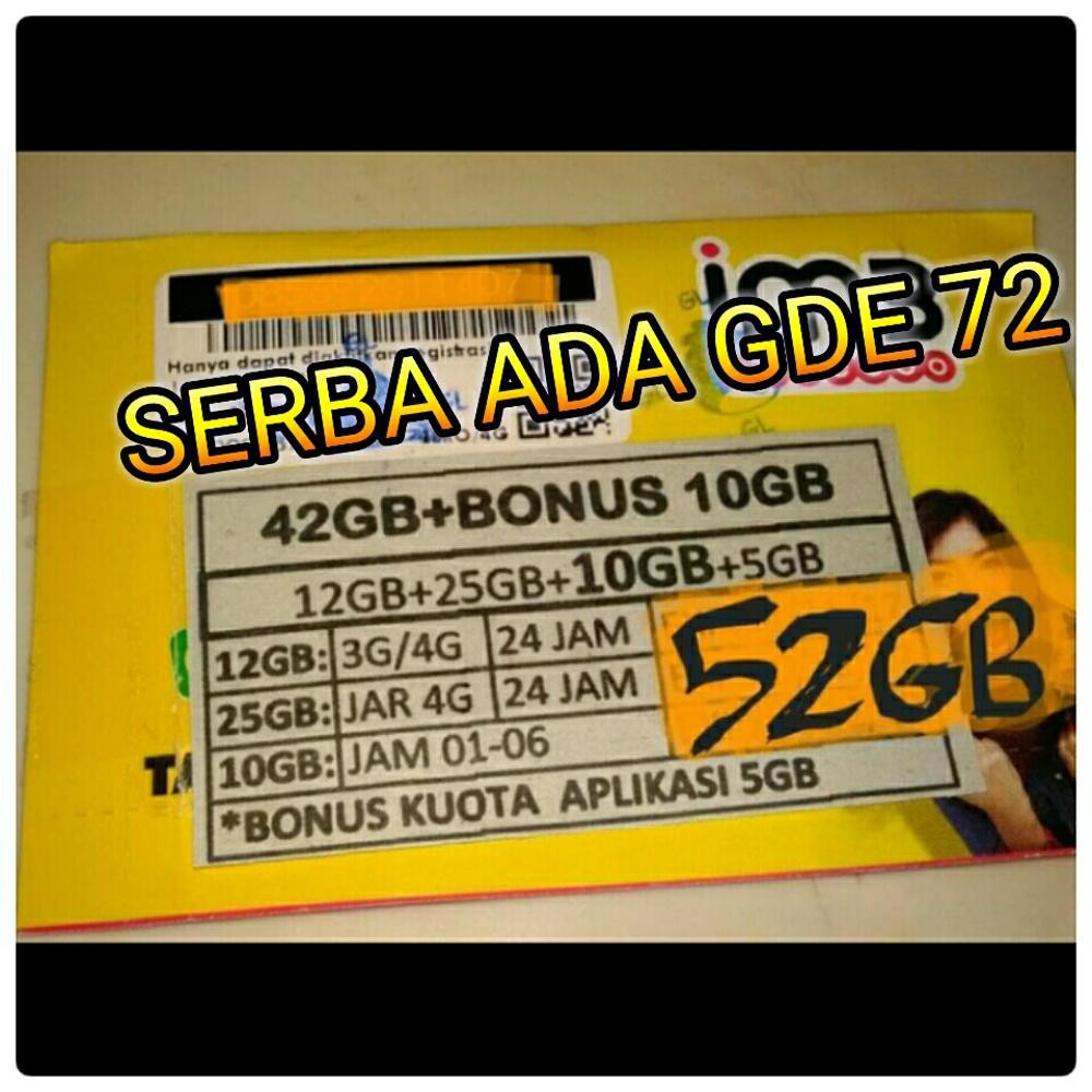 jual Kartu Perdana data indosat 42gb kuota 42 gb 12gb n 25gb n 5gb terlaris