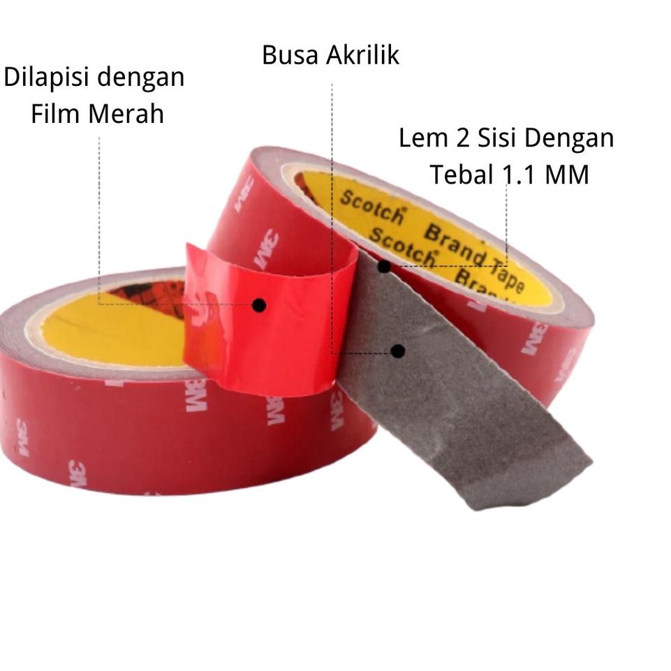 

Produk Premium Lakban OPP Tape / Isolasi Double Tape KSATRIA Tape 3M VHB Tebal 1.1 MM, Ukuran 12MM & 24MM x 4.5M FLZ-41