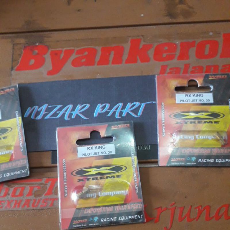 spuyer pilot jet karburator rx king rxz rxz ukuran 30