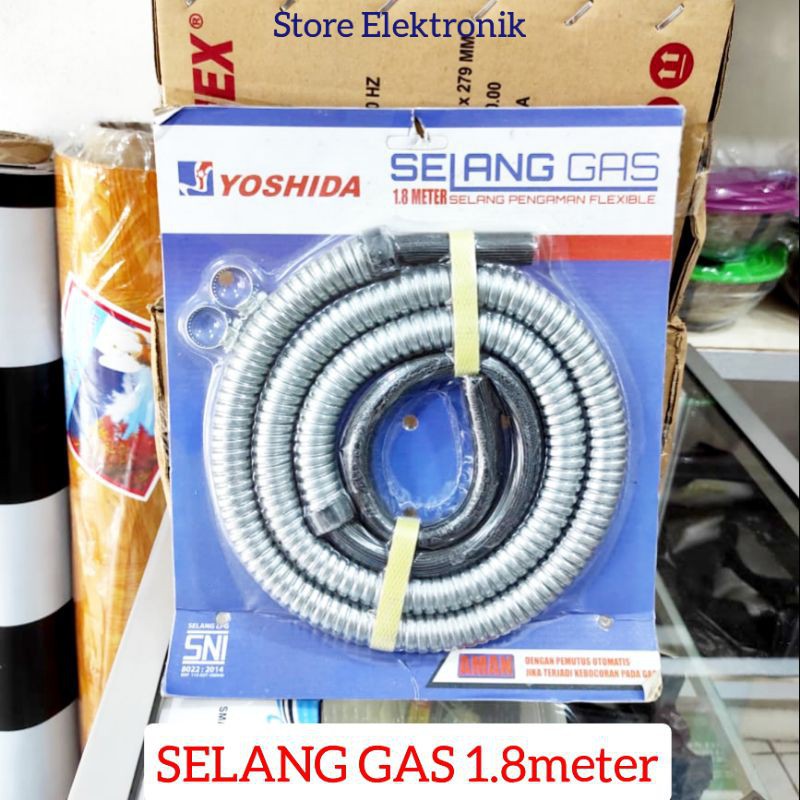 Selang GAS FLEXIBEL YOSHIDA SNI 1.8M