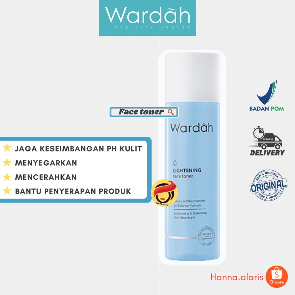 Wardah Lightening Face Toner - Toner wardah mencerahkan
