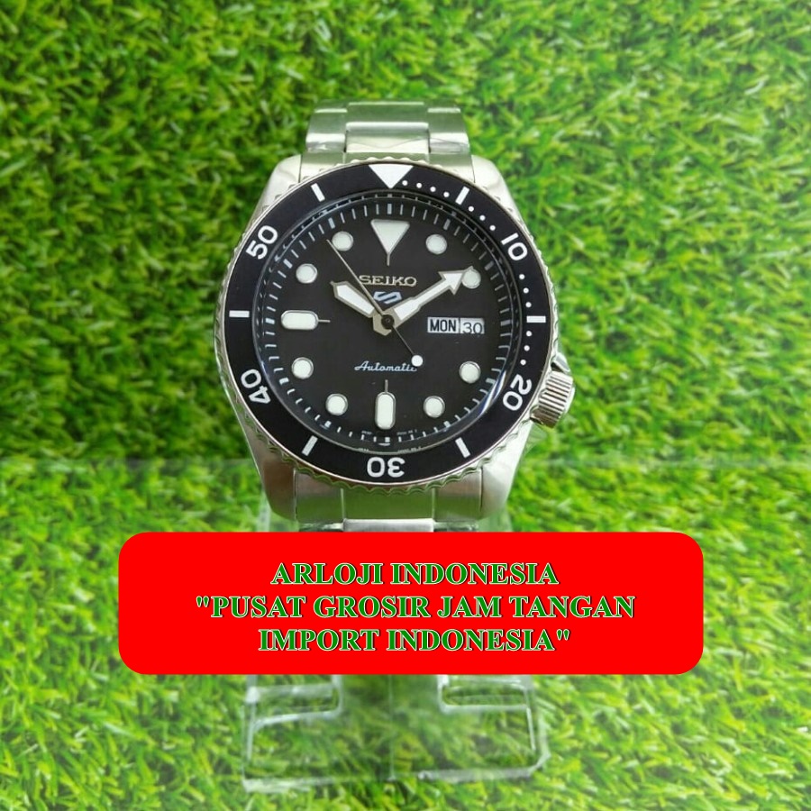 New Arrival Jam Seiko S Divers  Black Metic Mesin4r36a Garansi 1th