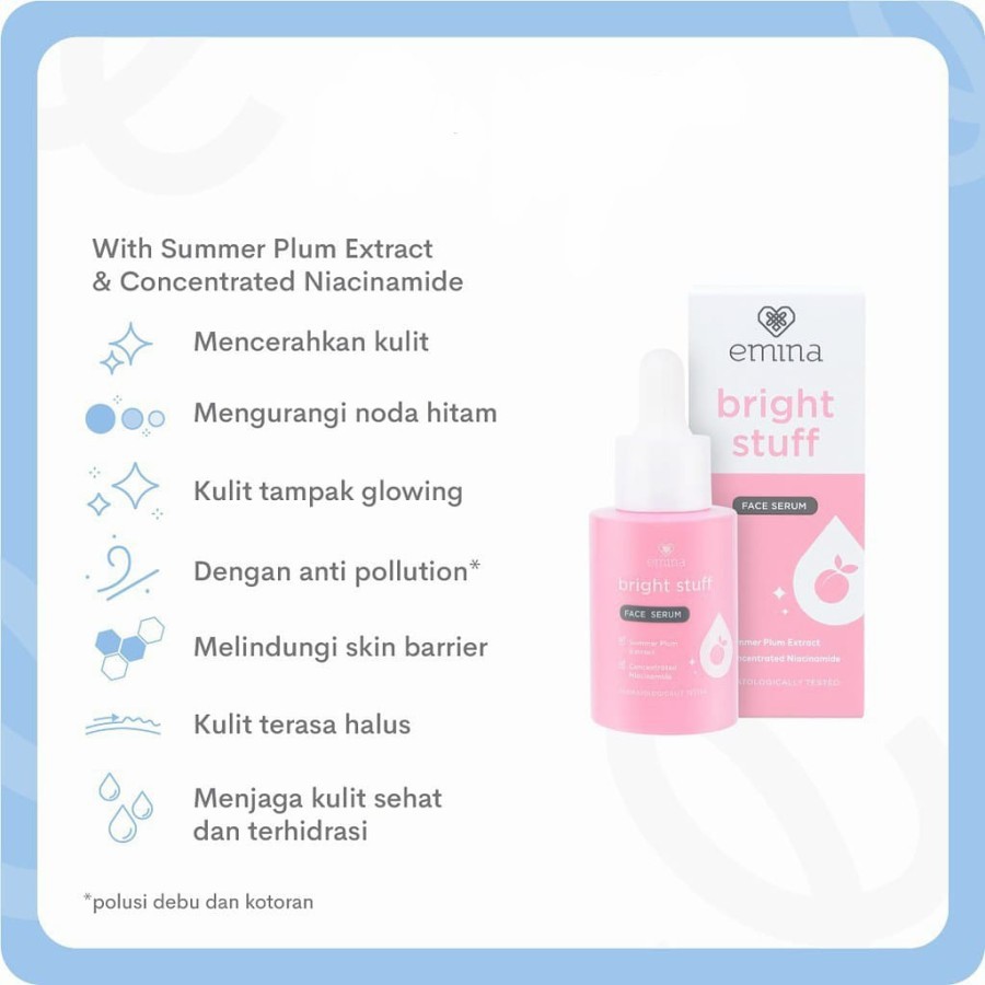 ★ BB ★ Emina Bright Stuff Face Serum 30 ml - 7.5 ml | Serum Wajah