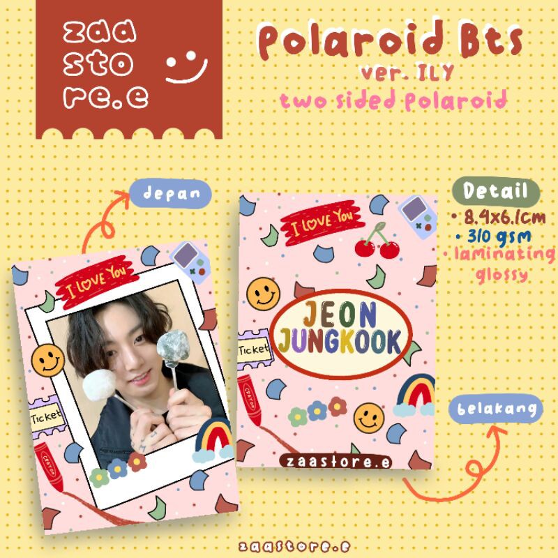 Polaroid BTS ver.ILY / polaroid deco / polaroid bts deco