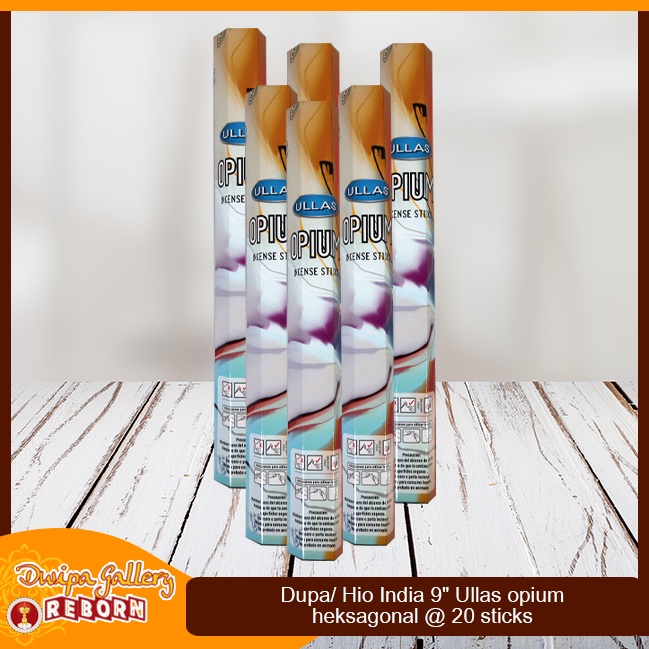 Dupa Hio India Wangi Opium Ullas hexagon 1 box 6pcs @20 sticks