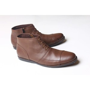 SEPATU BOOT KULIT BOSTON RIO BROWN | BOSTON FOOTWEAR | 100% ORIGINAL | BOOTS PRIA