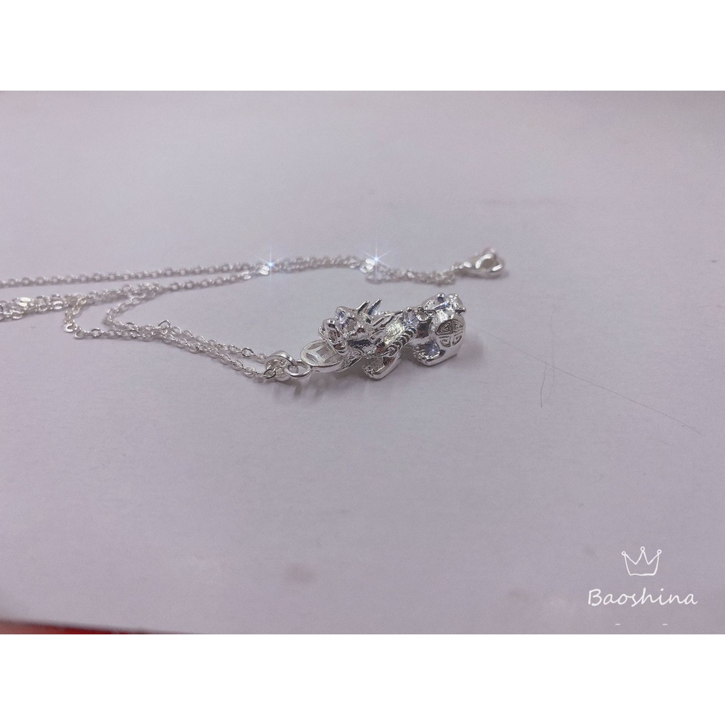 Kalung Liontin Pixiu Bahan Stainless Steel Untuk Pria