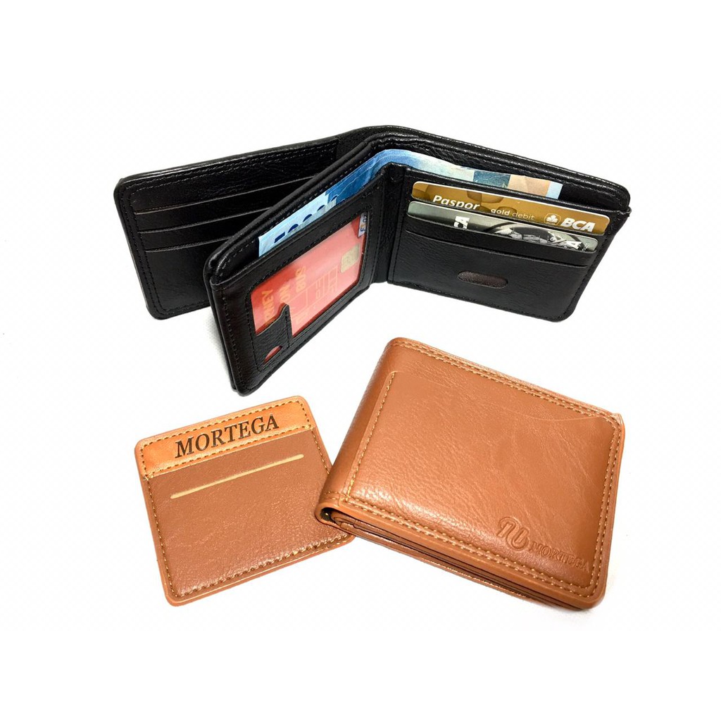 Dompet Kulit Sintetis / Dompet Lipat Mortega Pria - M-501/M-9501/M-9401