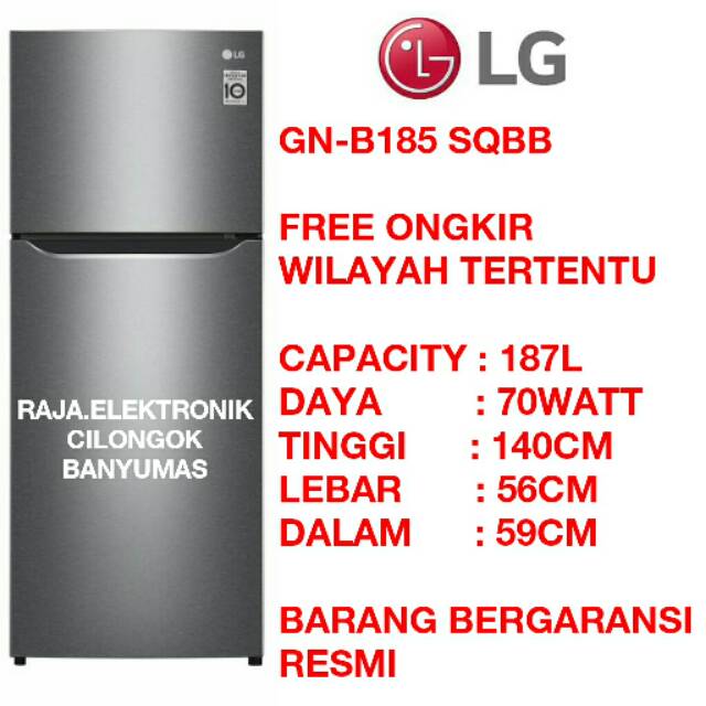 Kulkas Lg 185 Sqbb Lemari Es 2 Pintu Lg Refrigerator Shopee Indonesia