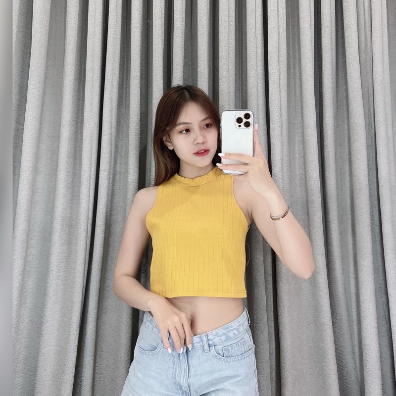 Crop tanktop korea halter 035 | Crop top korea halter