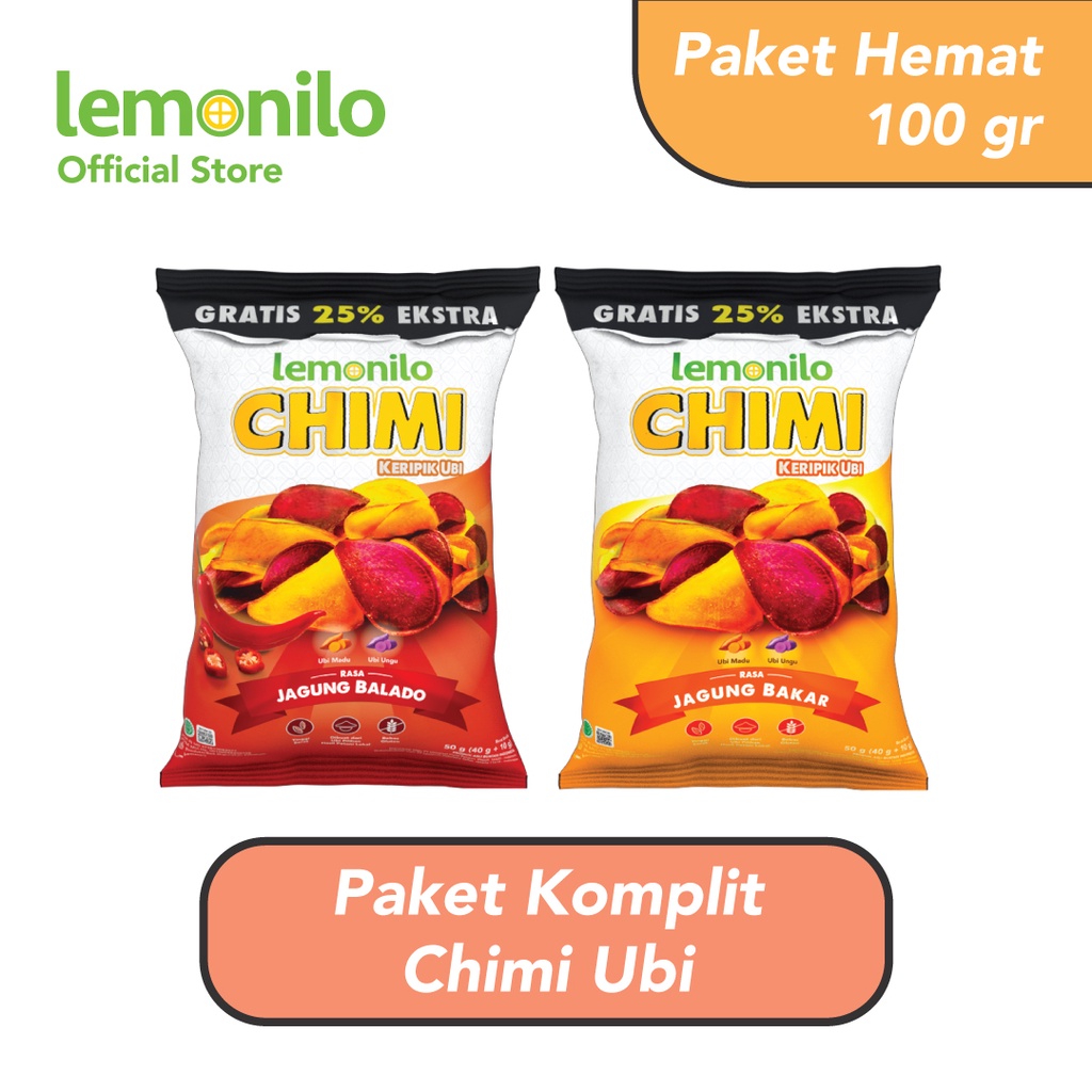 

Paket Komplit Keripik Chimi Ubi