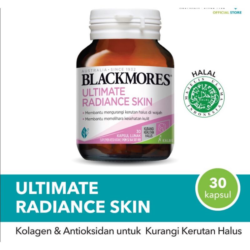 Blackmores Ultimate Radiance skin 10 (30)/vitamin kecantikan
