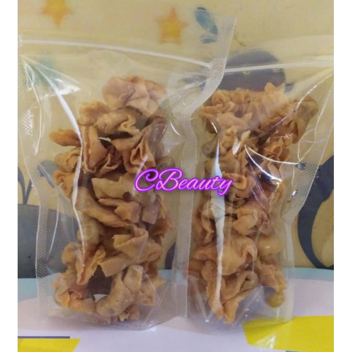 Jual 100 Gram Pangsit Cumi Abon Premium Jajanan Makanan Kriuk Renyah