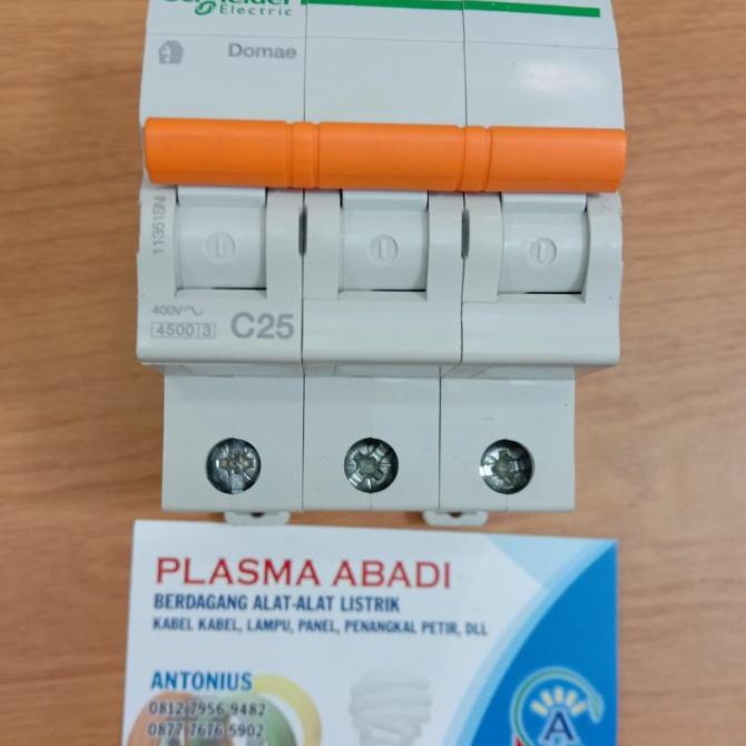 MCB DOMAE SCHNEIDER 3 PHASE 25 A