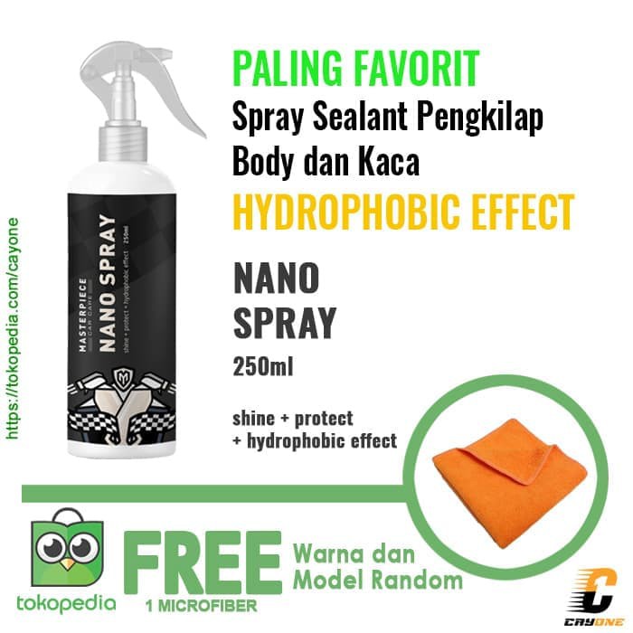 Wash Mobil - Ac Cleaner Mobil - Wax Mobil Paket Masterpiece Nano Spray Wax Sealant -Mobil Pengkilap