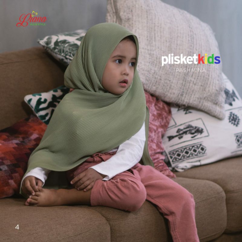 PASHMINA PLISKET ANAK Ori by Liana Hijab | KIDS SHAWL