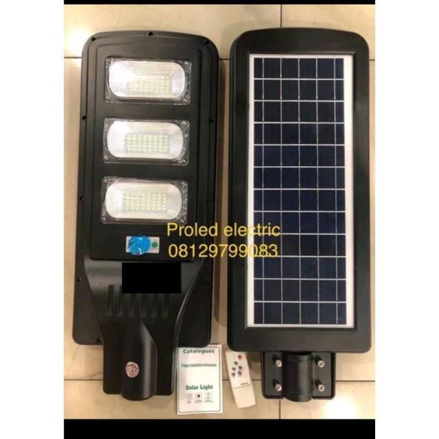 Lampu jalan led 60w 60 watt solar sel cel panel surya matahari pju led street light led 60w led