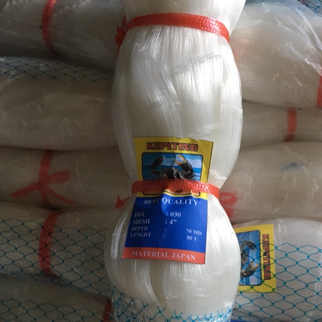 Jaring ikan / senar tasi 4 x 030 kepiting