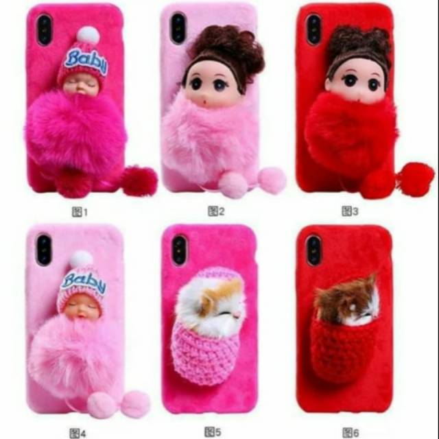 Boneka Lucu Case - Softcase - tipe Samsung A7 2018,A9 2018 - Xiaomi Redmi Note 6 Pro