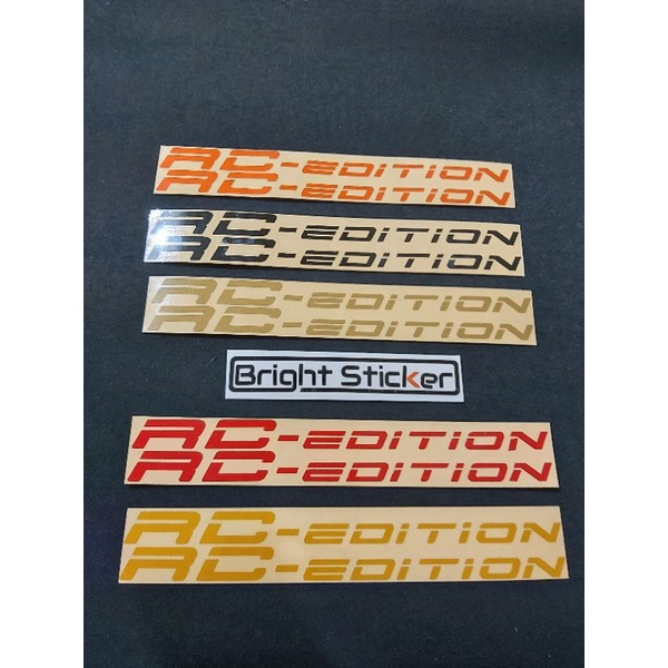 STICKER SHOCK DEPAN RC EDITION CUTTING