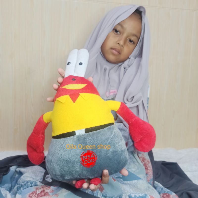 boneka Mr CRAB Teman spongebob 30CM