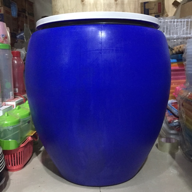 GREEN LEAF - Tong Air Bulat Gendut Ukuran 60 120 Liter / Gentong Air Bulat