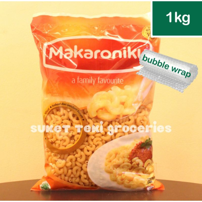 Makaroniku Elbow Macaroni Pipa 1kg / 1 kilo by Ega Food READY