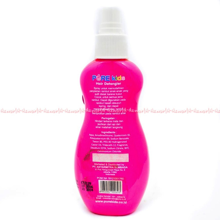Pure Kids Hair Detagler Biru Pink Pure Kids Untuk Rambut Ana