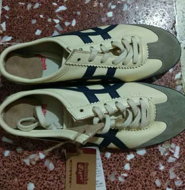  SEPATU  ASICS ONITSUKA  TIGER MEXICO66 CREAM NAVY MADEIN 