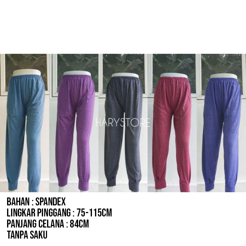 Celana legging leging aladin/dalaman strit panjang jumbo wanita XL 3L / legging jumbo