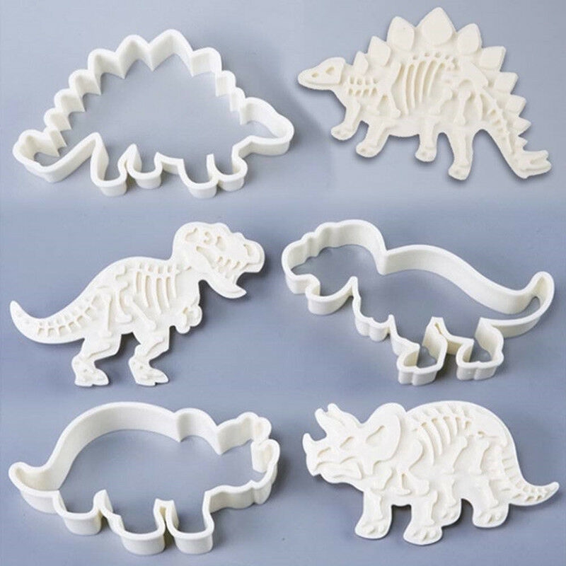 3 Pcs Cetakan Kue / Biskuit / Pastry / Fondant Bentuk Dinosaurus Untuk Dapur