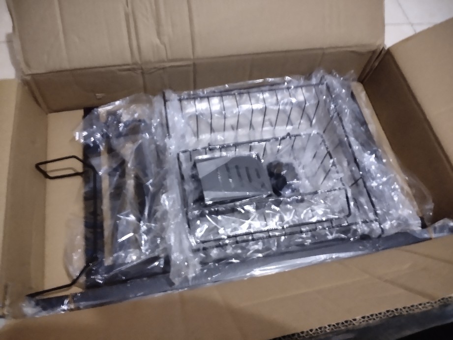 Olla Hom - Rak Dapur Hitam Rak Wastafel Rak Piring Dan Peralatan Dapur 65 Cm Dan 85 Cm