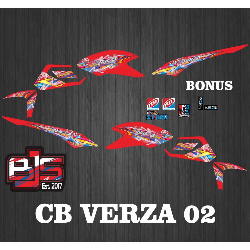 Striping cb verza 150 - Stiker Decal cb verza 02
